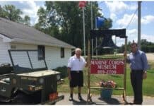 Oneida Tribal Member Creates Marine Corps Museum in Basement to Honor Veterans frank and nancy's marine corps museum