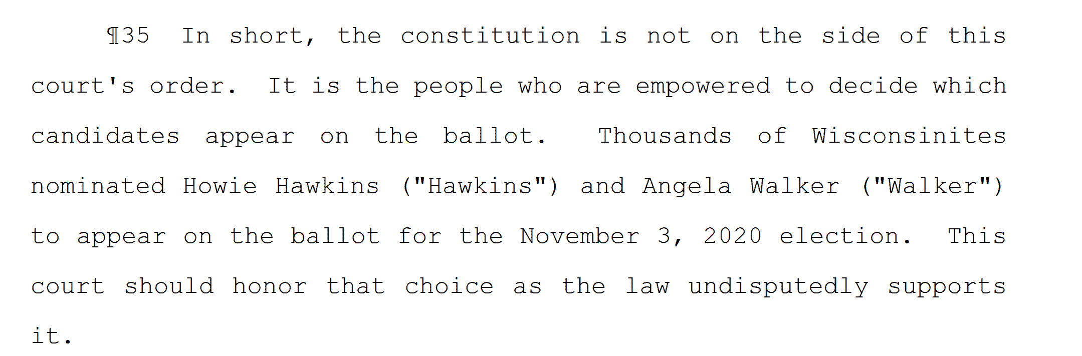 Wisconsin democrats rigged