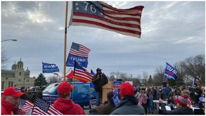 serb hall trump rally