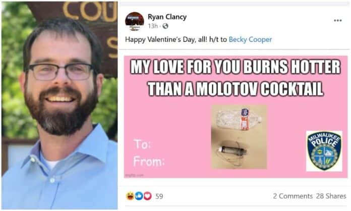 Ryan Clancy Posts Molotov Cocktail