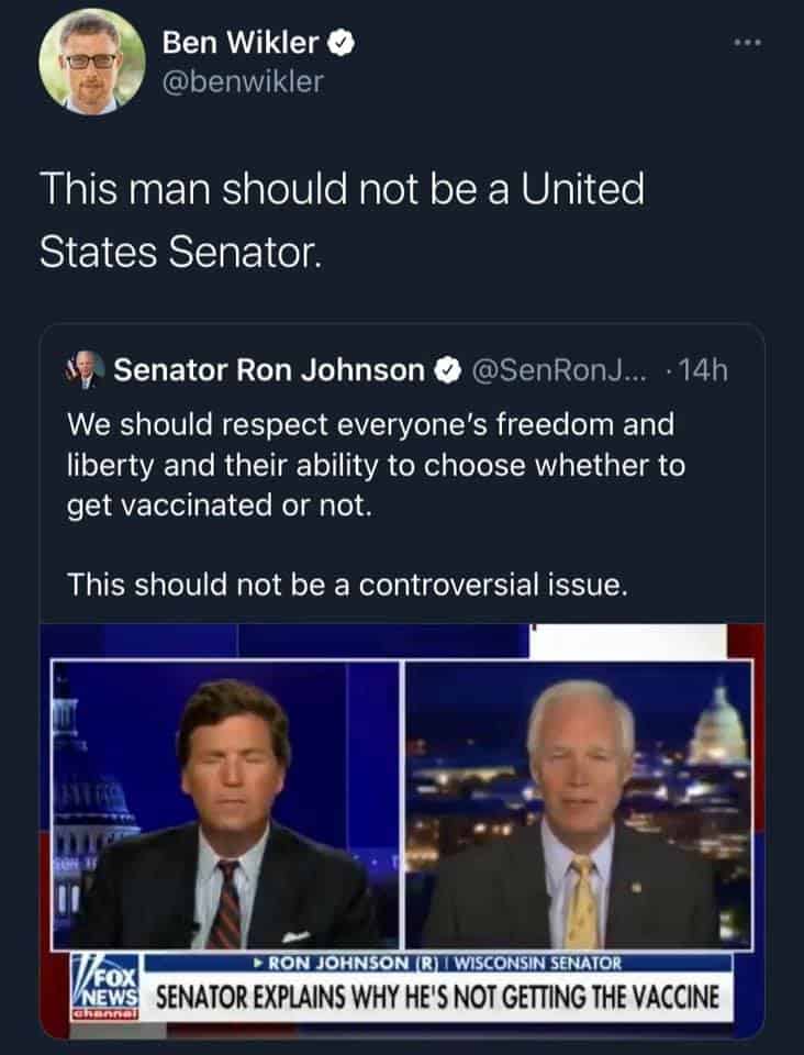 Double standard on vaccines