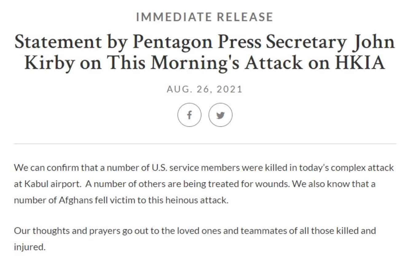 Four US Marines Killed
