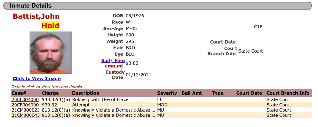 Milwaukee county sheriff inmate