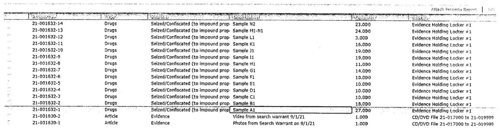 Franklin marijuana grow search warrant return