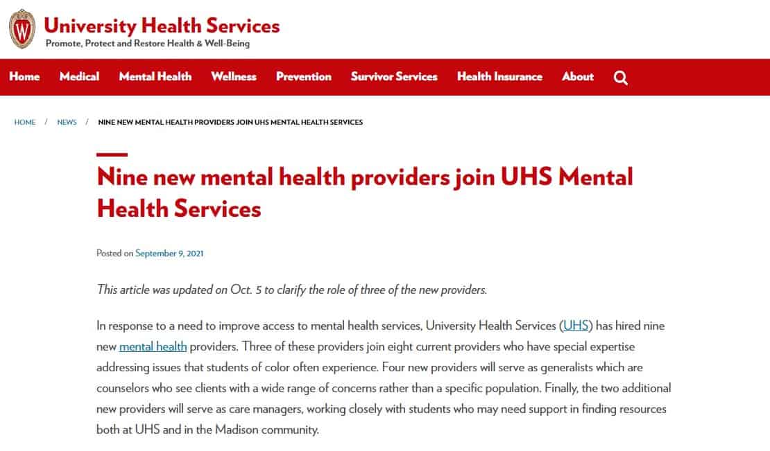 Madison mental health counselors