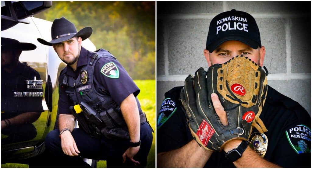 Kewaskum Police Officers Submit Their 'Senior Class Pictures'