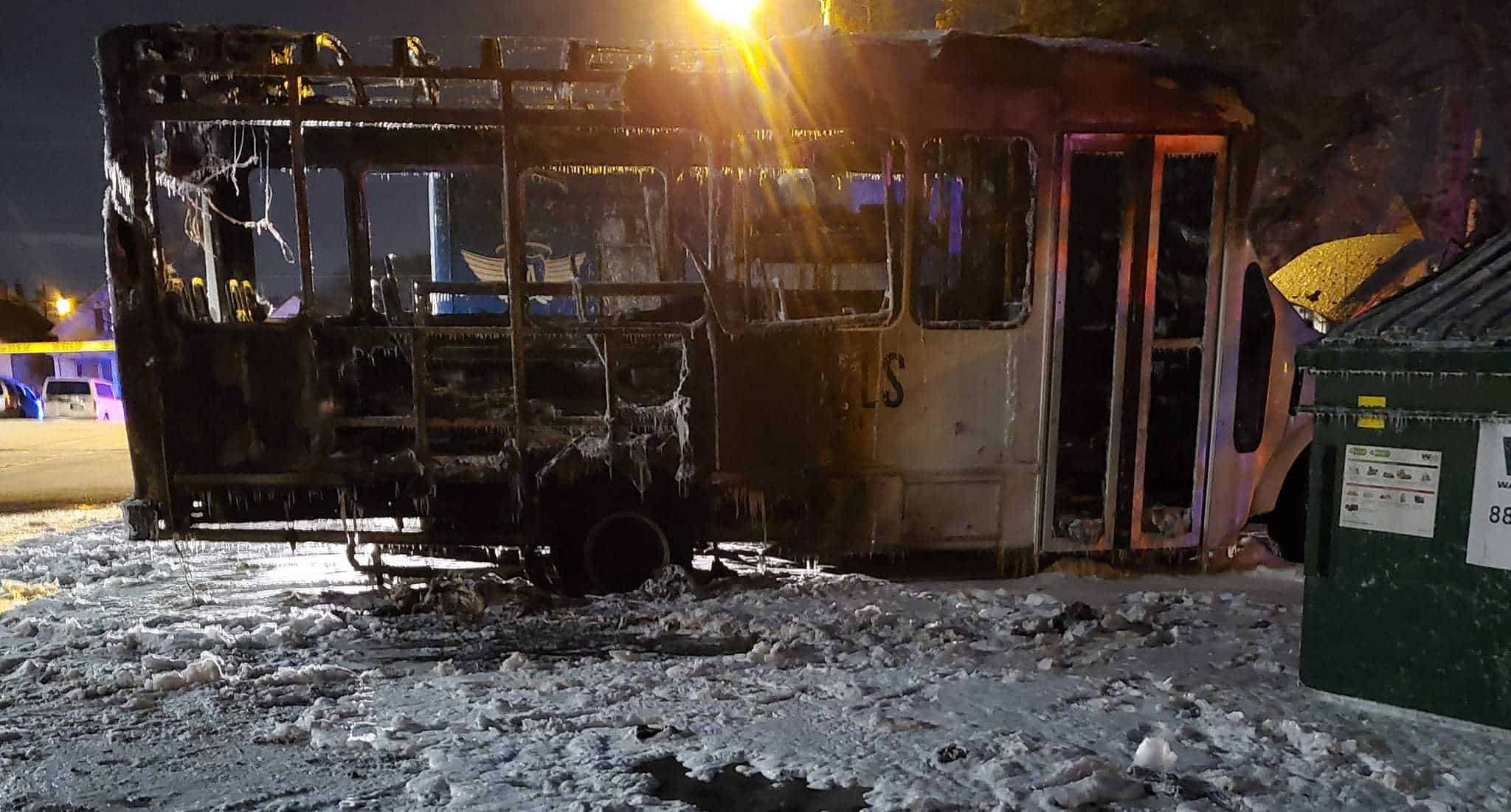 Street angels buses torched