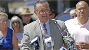Amando Lang Bob donovan announces run bob donovan state assembly bob donovan mask
