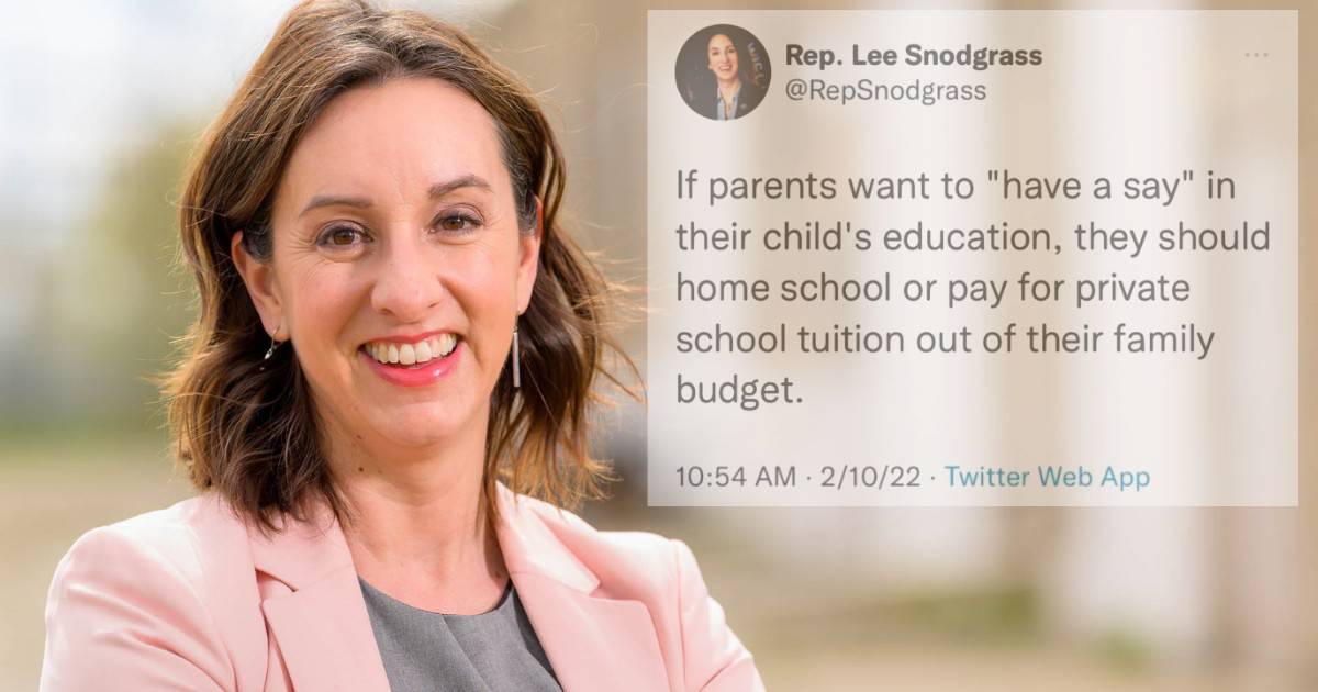 Lee Snodgrass: Parents Shouldn't 'Have A Say' In Education