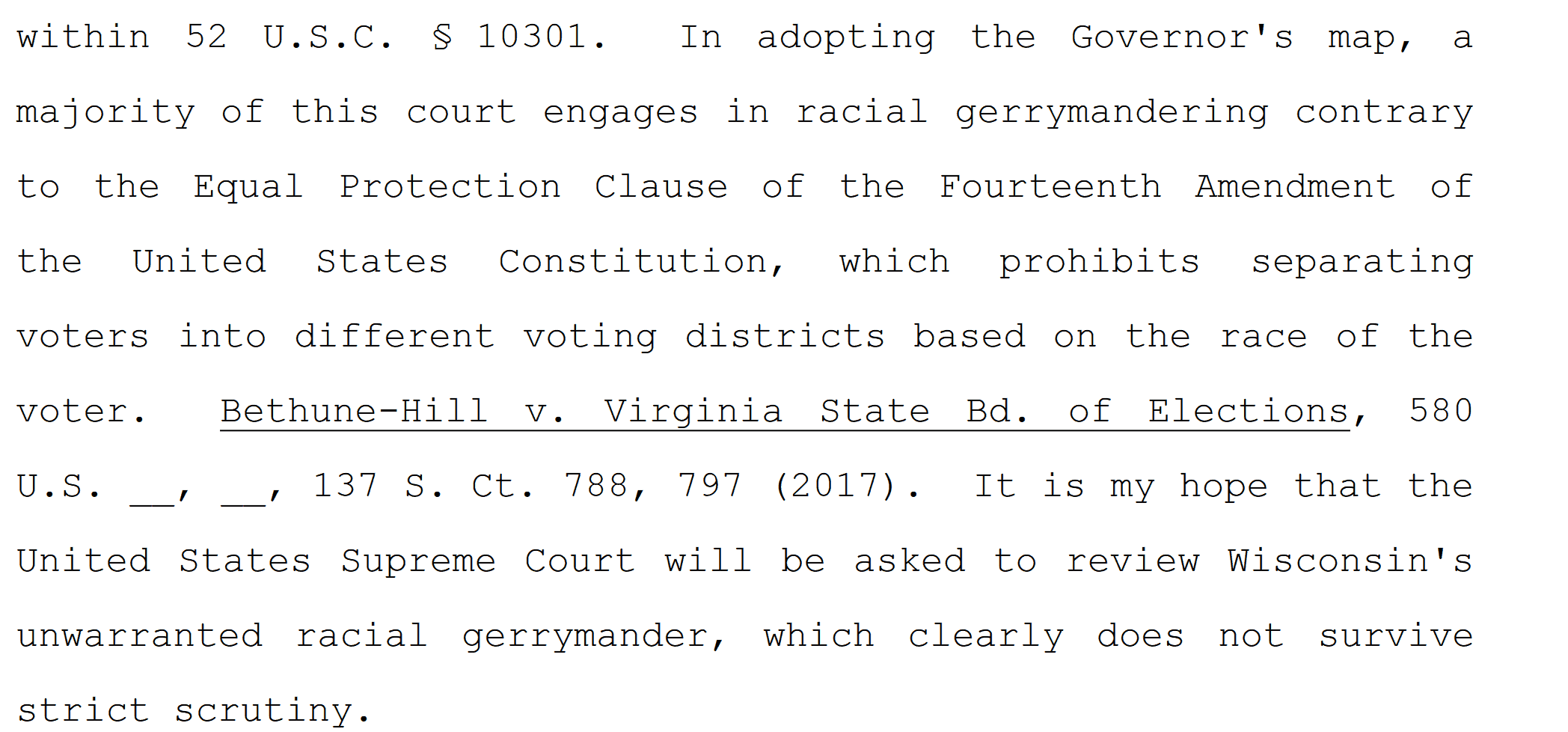 Wisconsin redistricting map decision