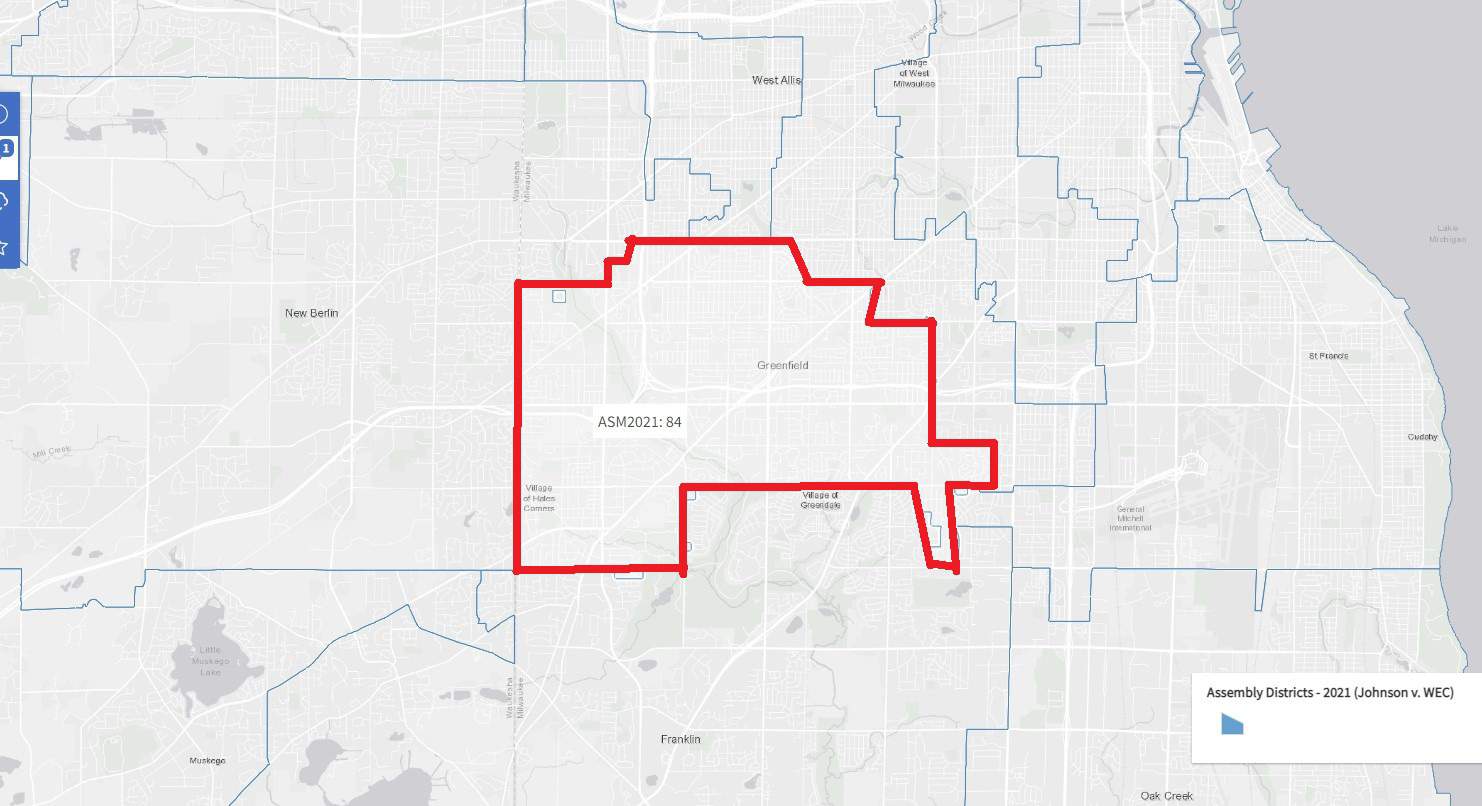 84th State Assembly New District Map