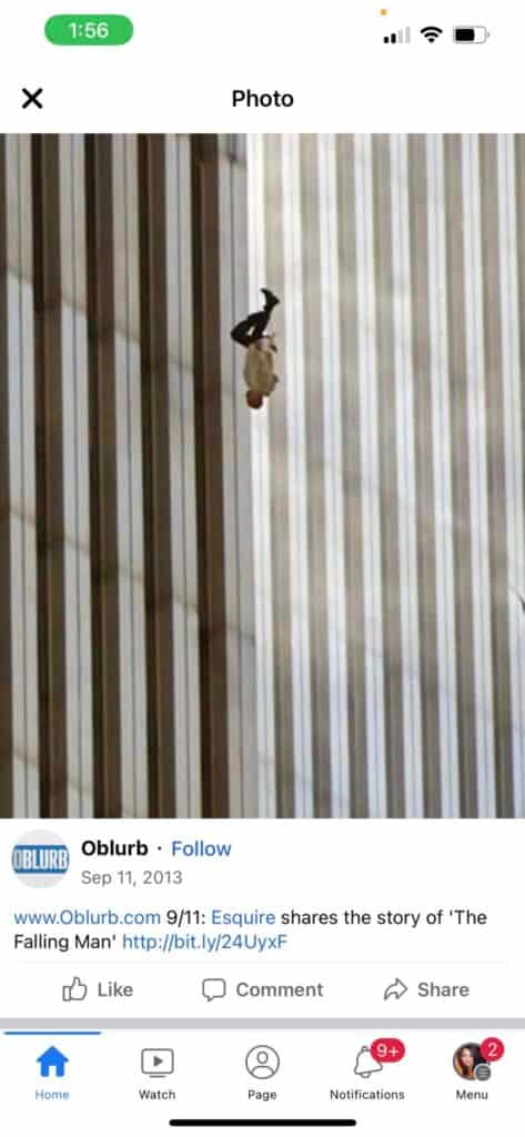 911 falling man