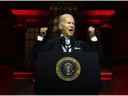 biden red background Falling Food Prices