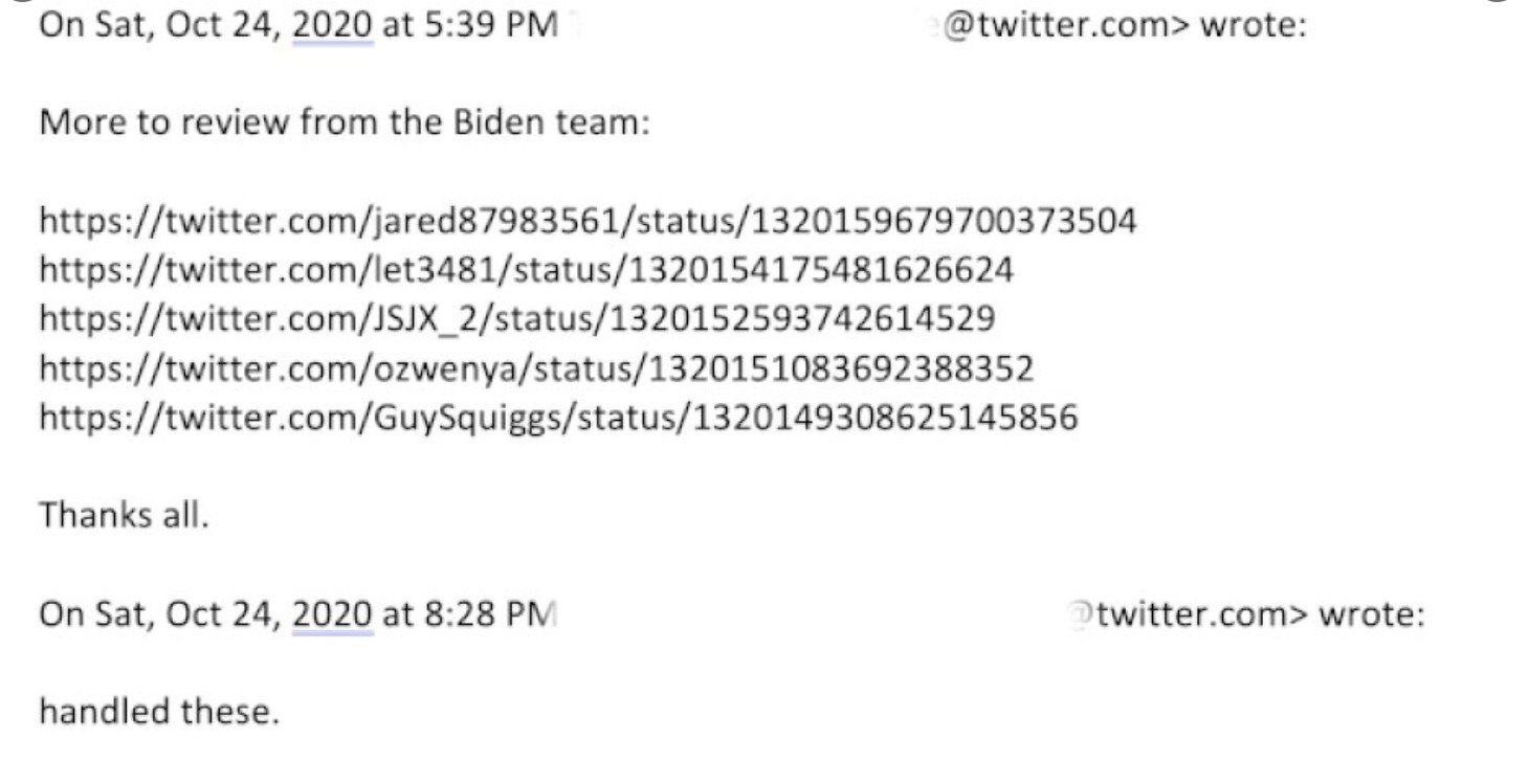 Hunter biden twitter files