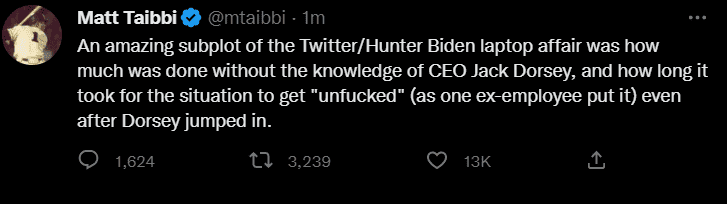 Hunter biden twitter files