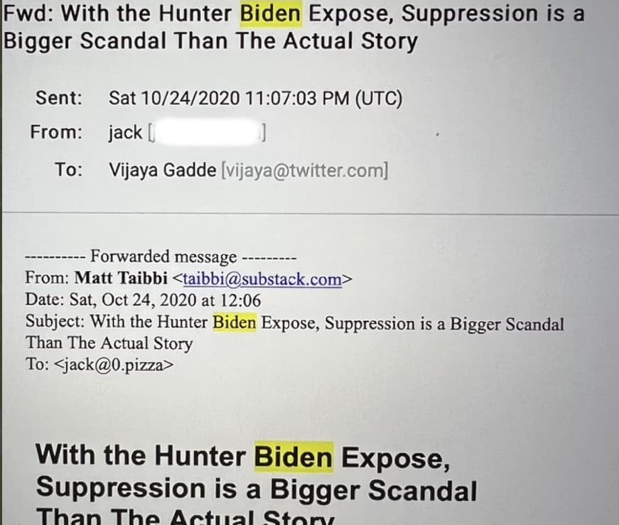 Hunter biden twitter files