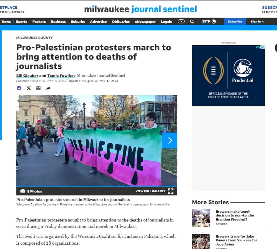 Pro-palestinian protest