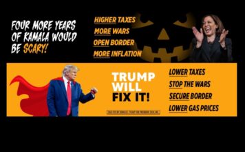 New Trump Halloween Billboard Goes UP in Milwaukee Trump Halloween Billboard