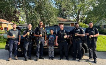 Boy Invites Brown Deer Cops to His Lemonade Stand & Gets His Wish Brown Deer Police