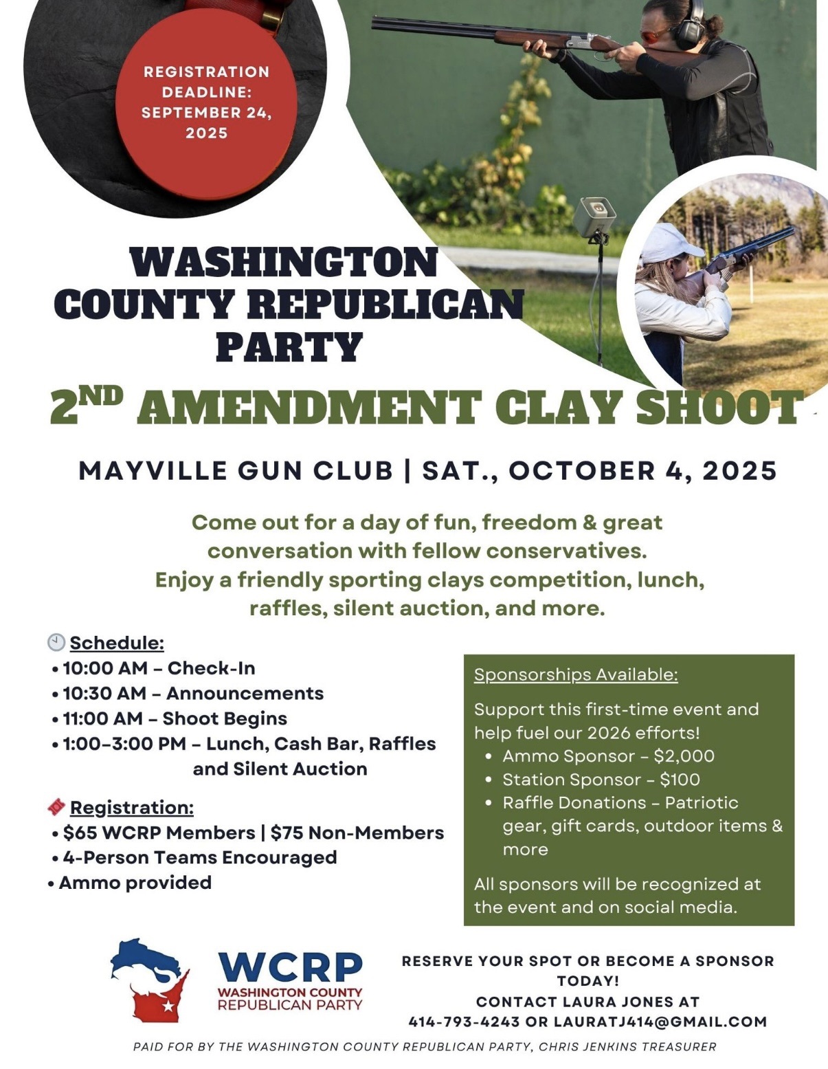 Washington county republican party 2nd amendment clay shoot