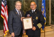 West Bend Assistant Fire Chief Chuck Beistle Honored by Rep. Gundrum with First Responder of the Year Award chuck beistle