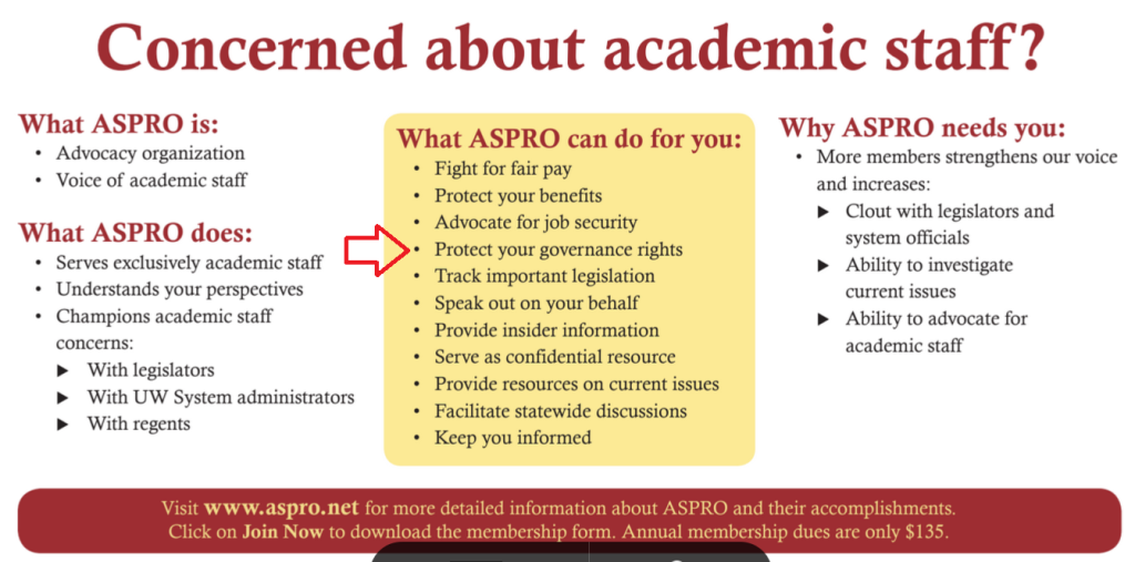 Academic staff professionals representation organization